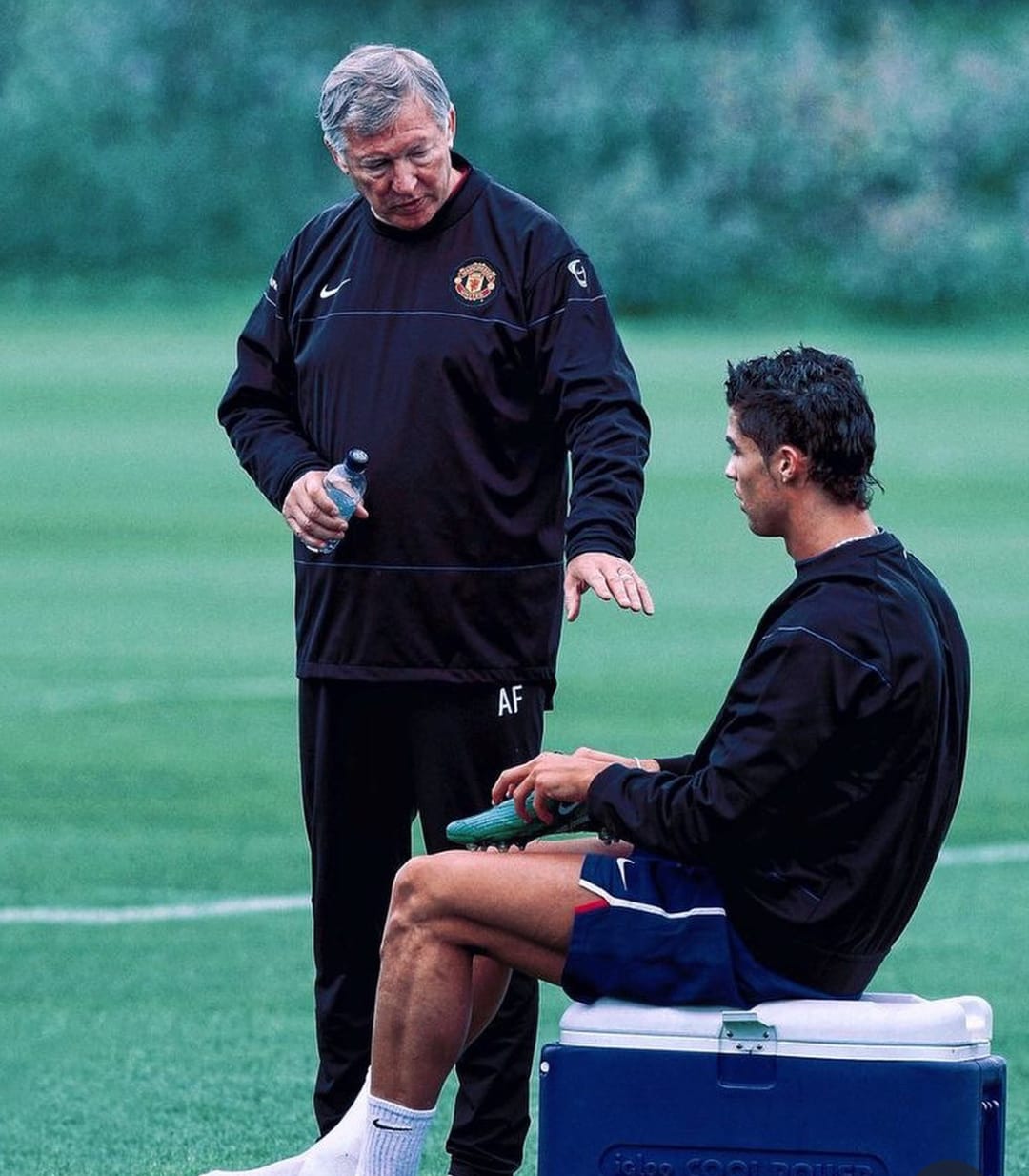  Cristiano Ronaldo With Alex Ferguson